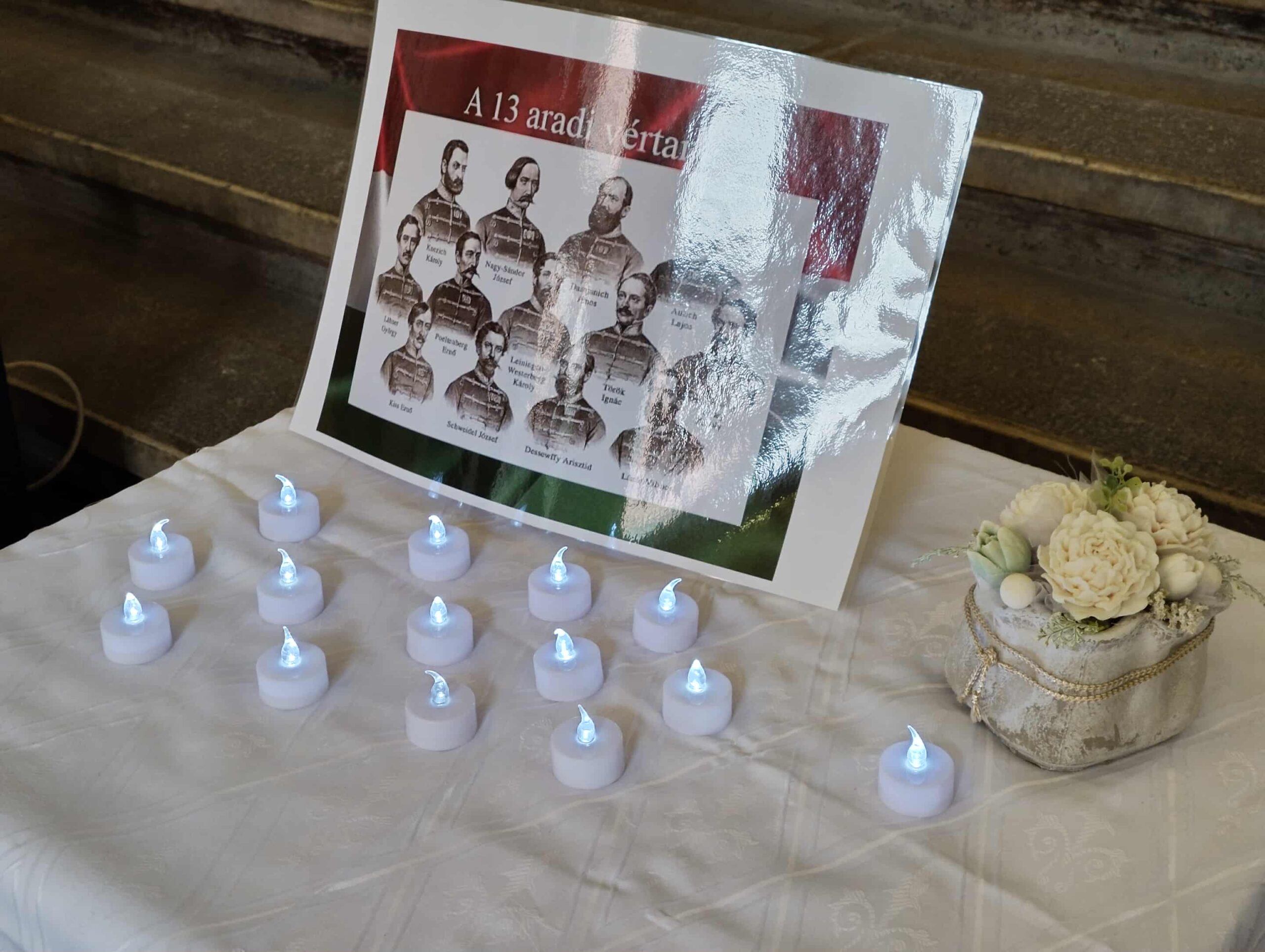 Megemlékezés az aradi vértanúkról a Kandó Kálmán Villamosmérnöki Karon